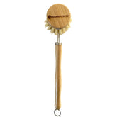 Brosse à vaisselle en bambou réutilisable avec tête interchangeable